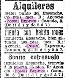 Barcelona-Postal-Express-advertisement- LAVANGUARDIA-03-Briefmarke-Stamp-Sello-Timbro–francobollo-Timbre-Frimærke-Postzegel-Známky-Poštneznamke-Znaczki